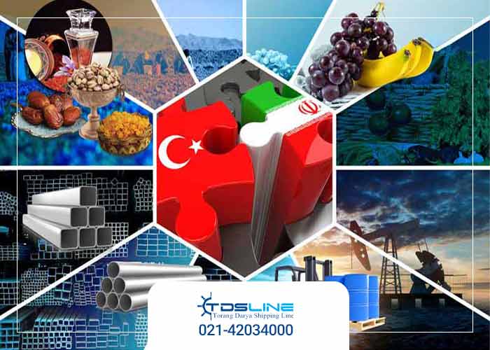 لیست محصولات و اقلام صادرتی به ترکیه